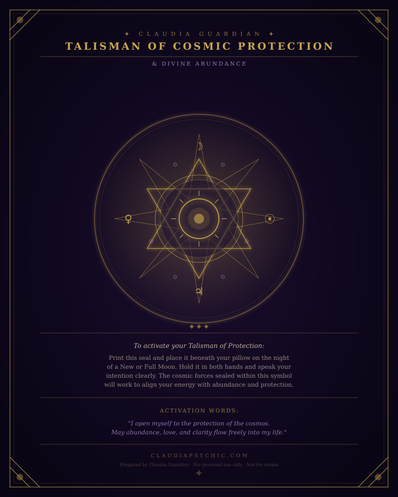Talisman of Cosmic Protection